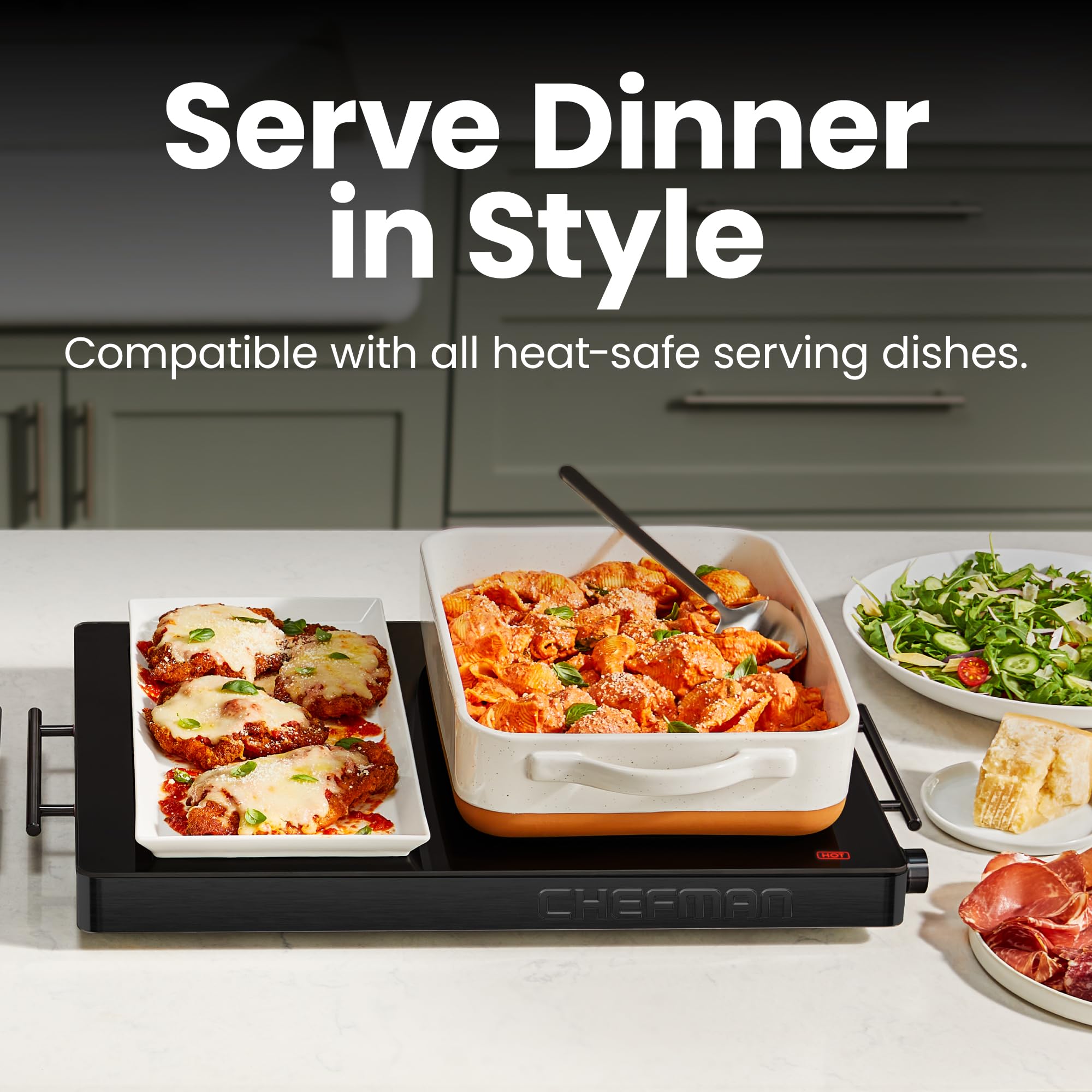 Chefman Adjustable Temperature Electric Warming Tray