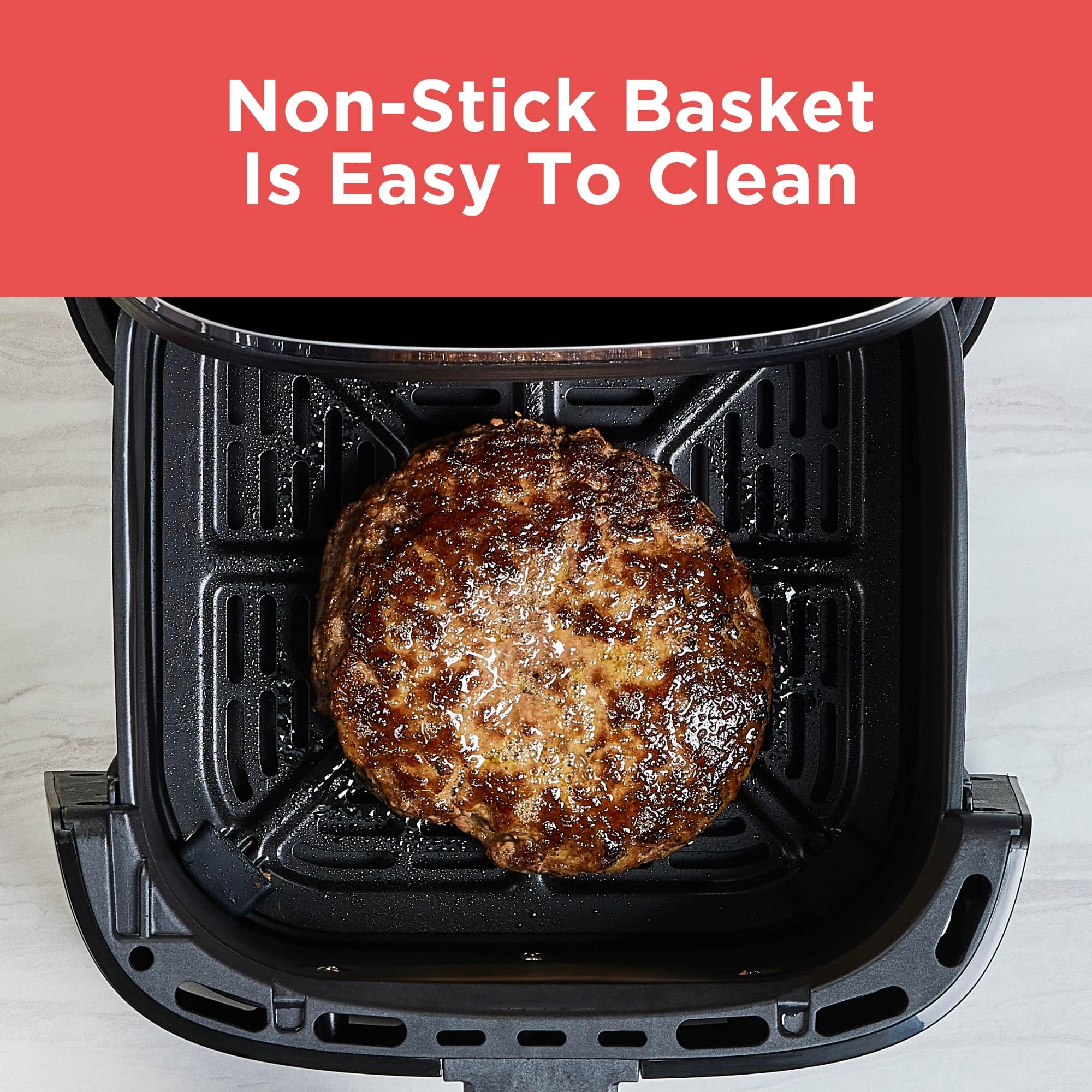 BLACK+DECKER Purify Air Fryer, Timer with Auto Shut-off and Shake Reminder, LED Touchscreen and 9 presets