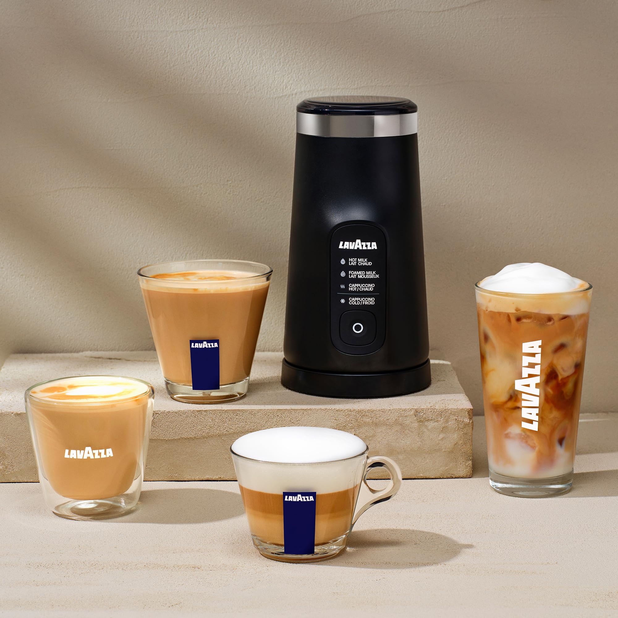 Lavazza Tablì Espresso Machine (Brown) and Milk Frother