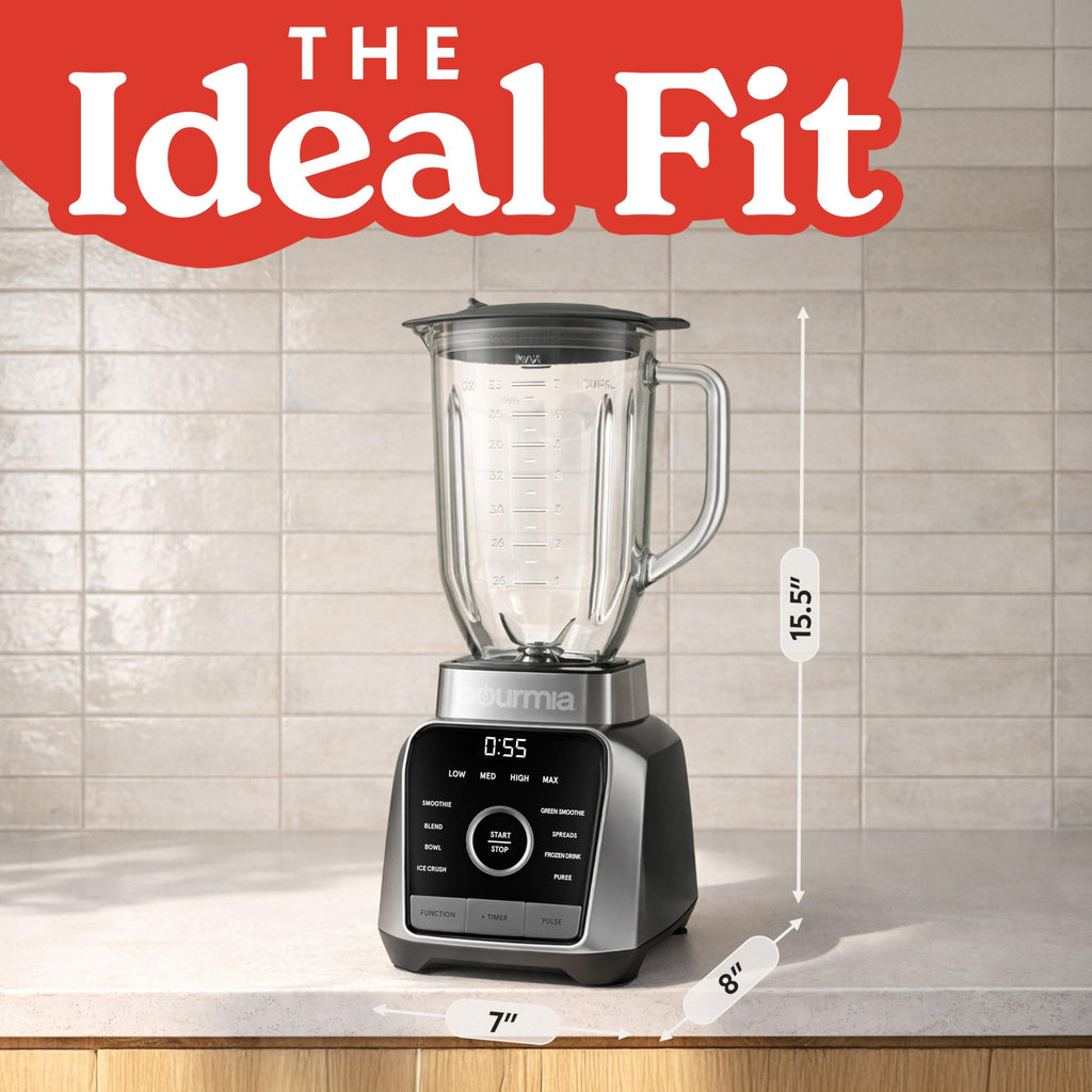 Gourmia 56 oz Digital Countertop Blender with 8 Programs