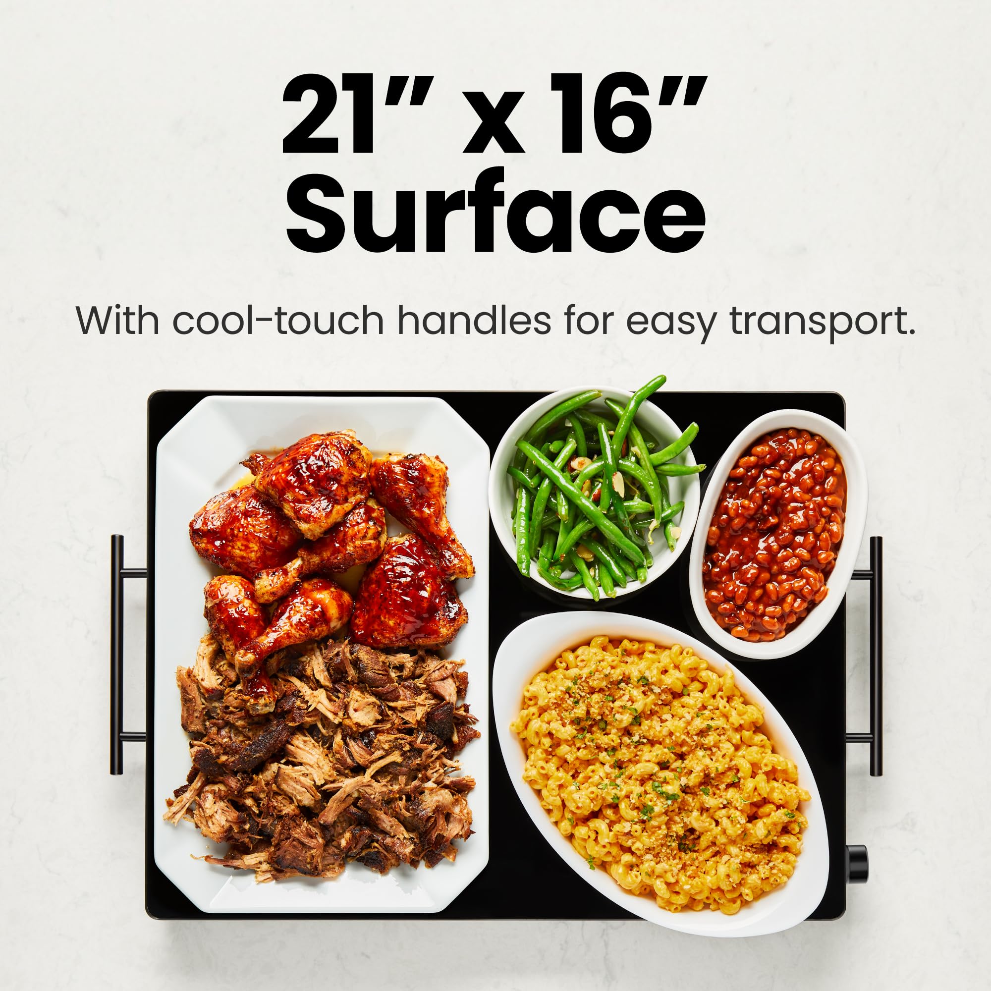 Chefman Adjustable Temperature Electric Warming Tray