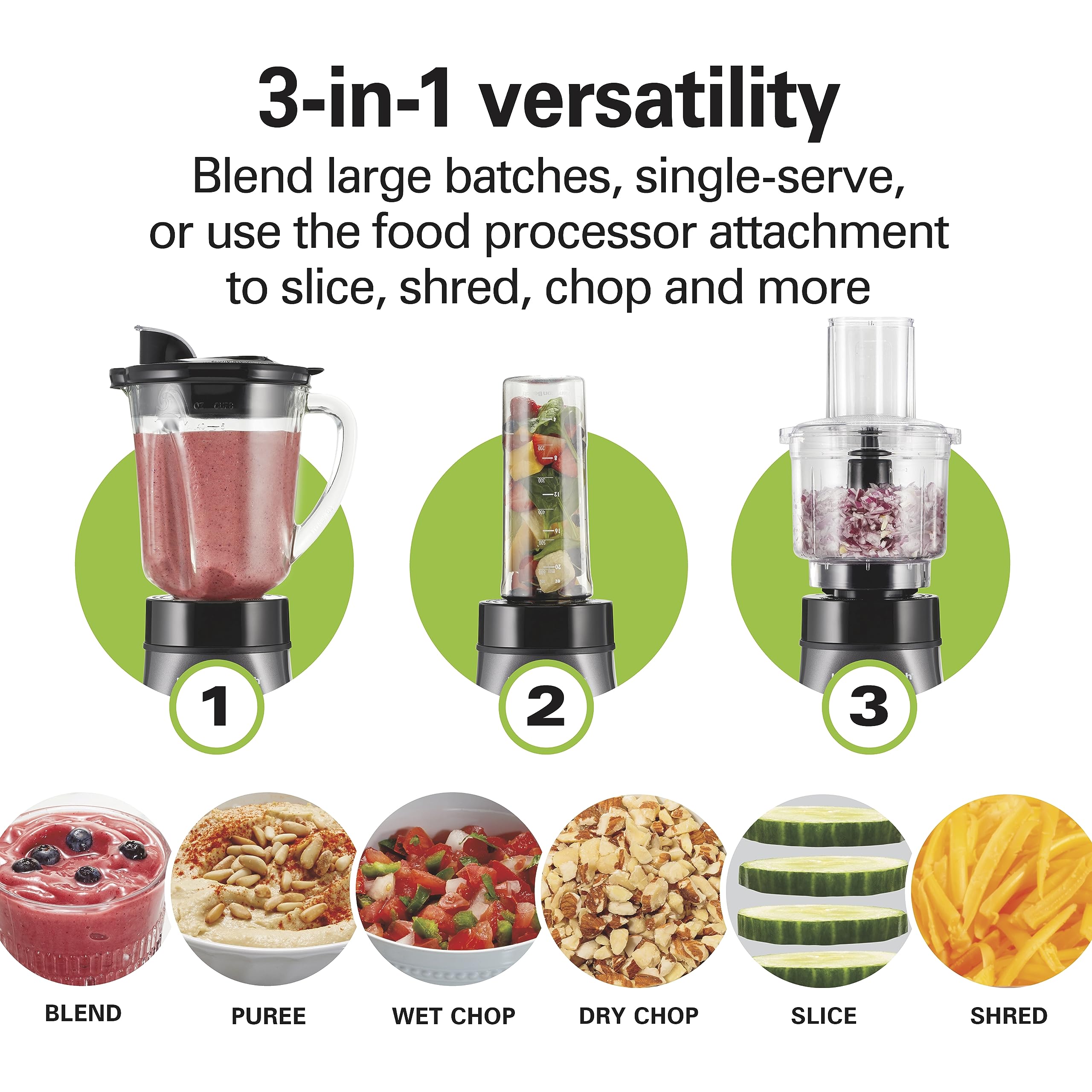 Hamilton Beach 700W Blender & Food Processor Combo