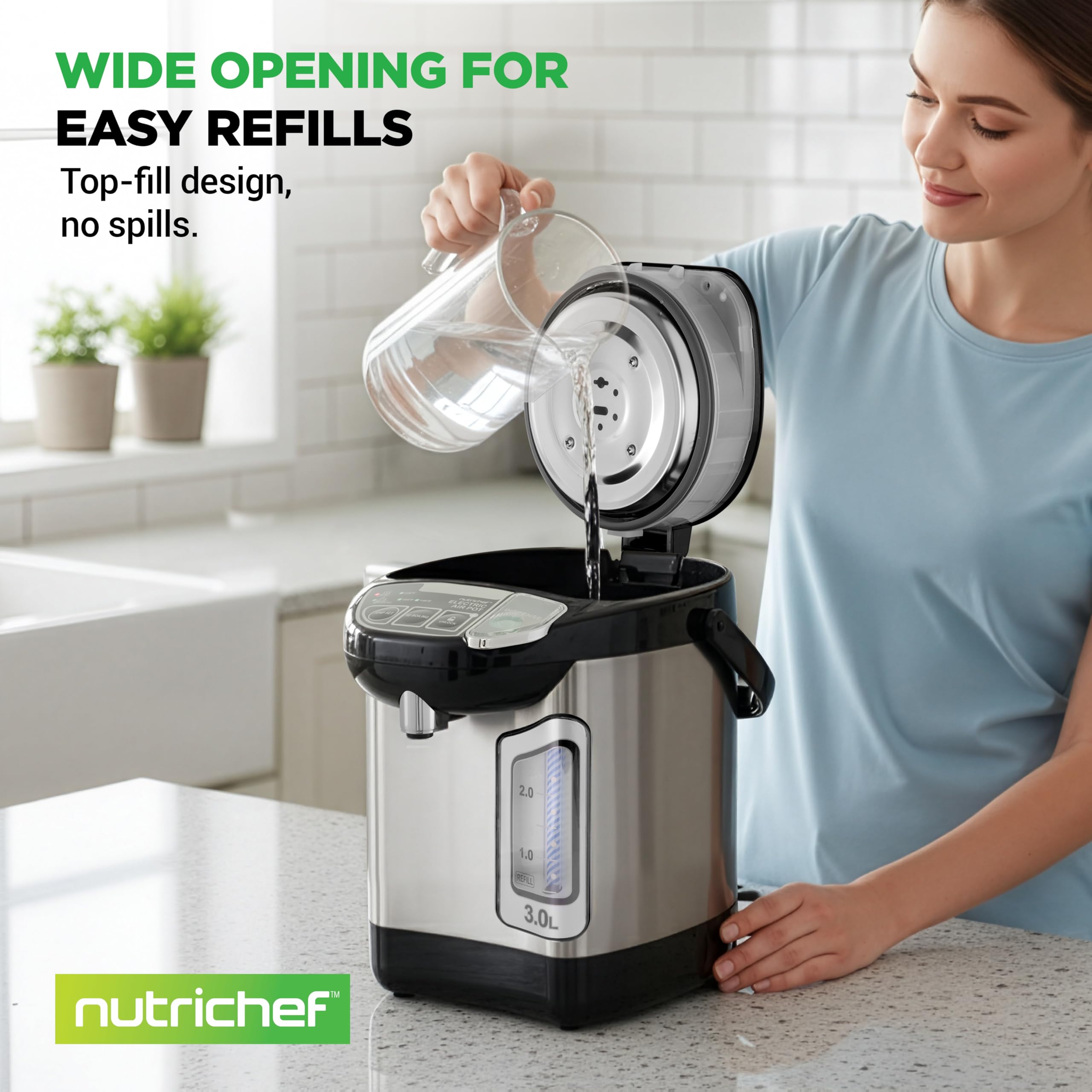 Electric Hot Water Boiler & Warmer with Keep-Warm Function