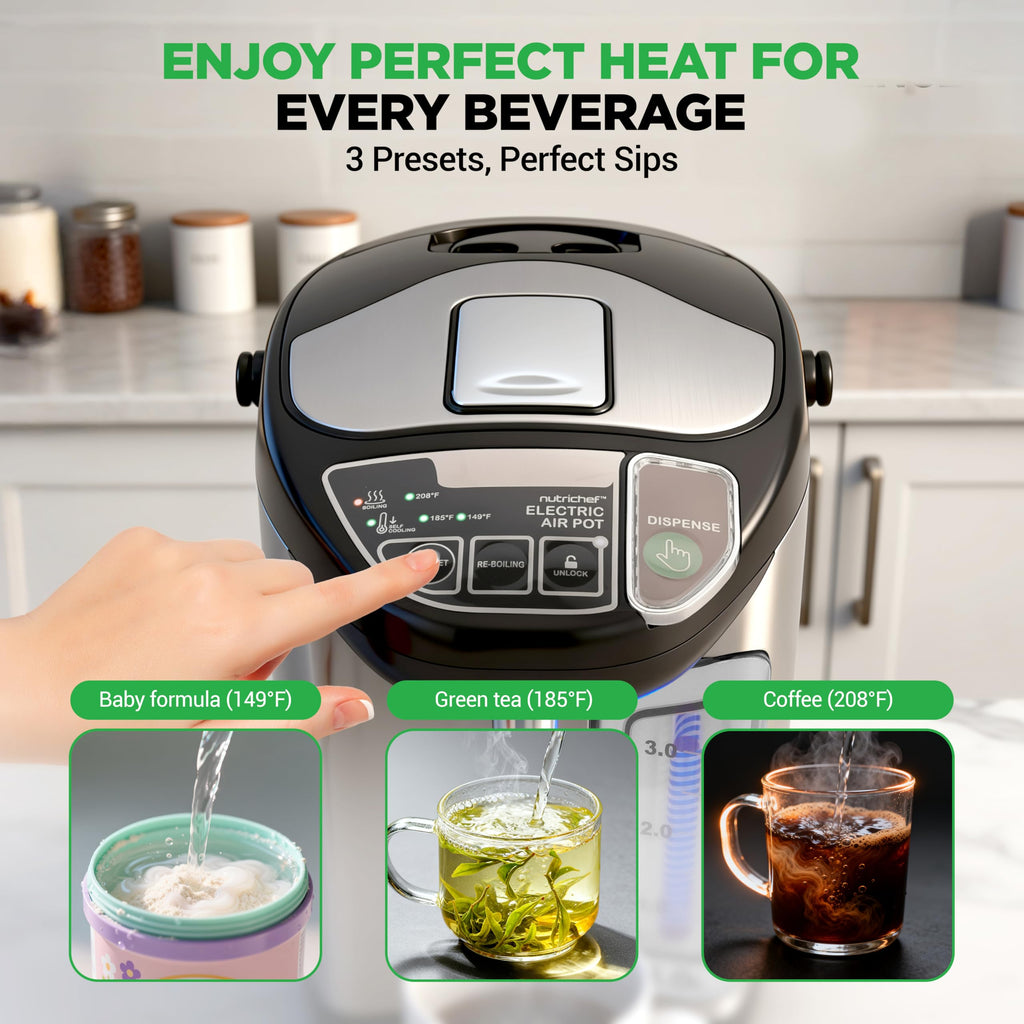 Electric Hot Water Boiler & Warmer with Keep-Warm Function
