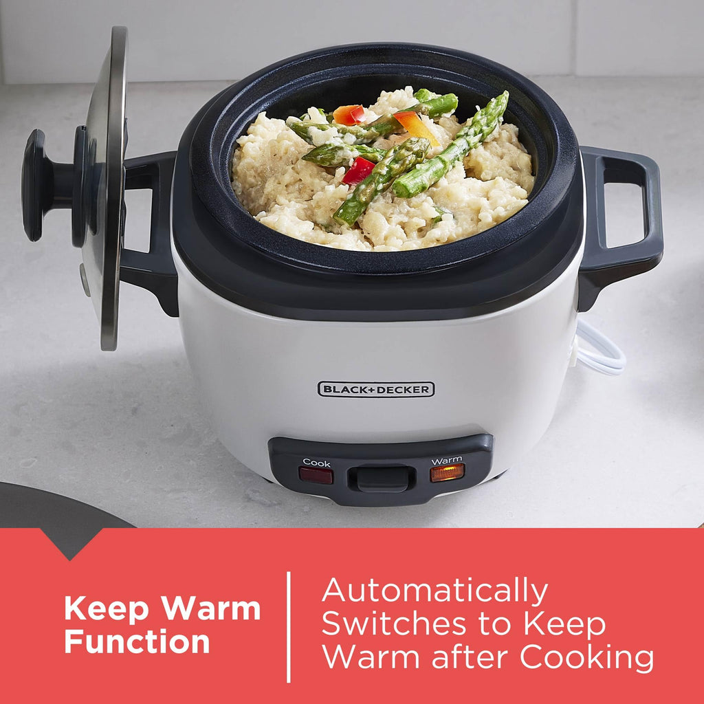 BLACK+DECKER RC503 Dry/3-Cup Cooked Rice Cooker