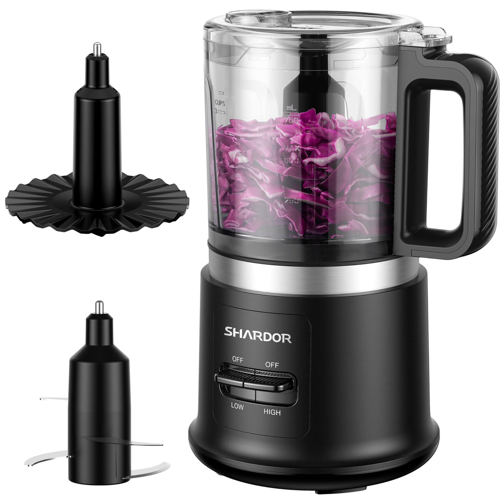 4-Cup Mini Food Processor & Electric Meat Grinder