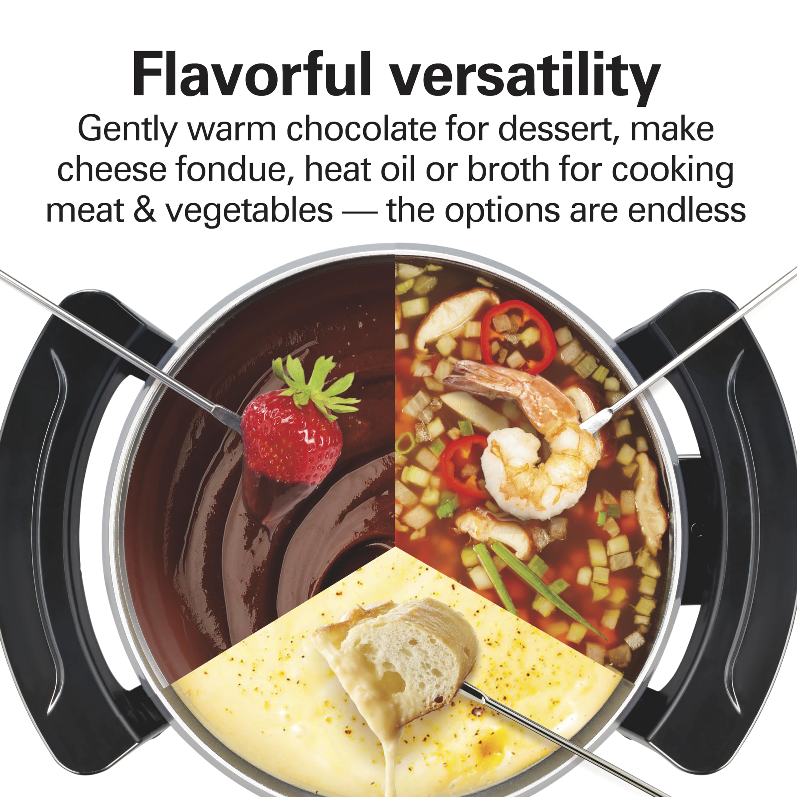Hamilton Beach Electric Fondue Pot with Temperature Control