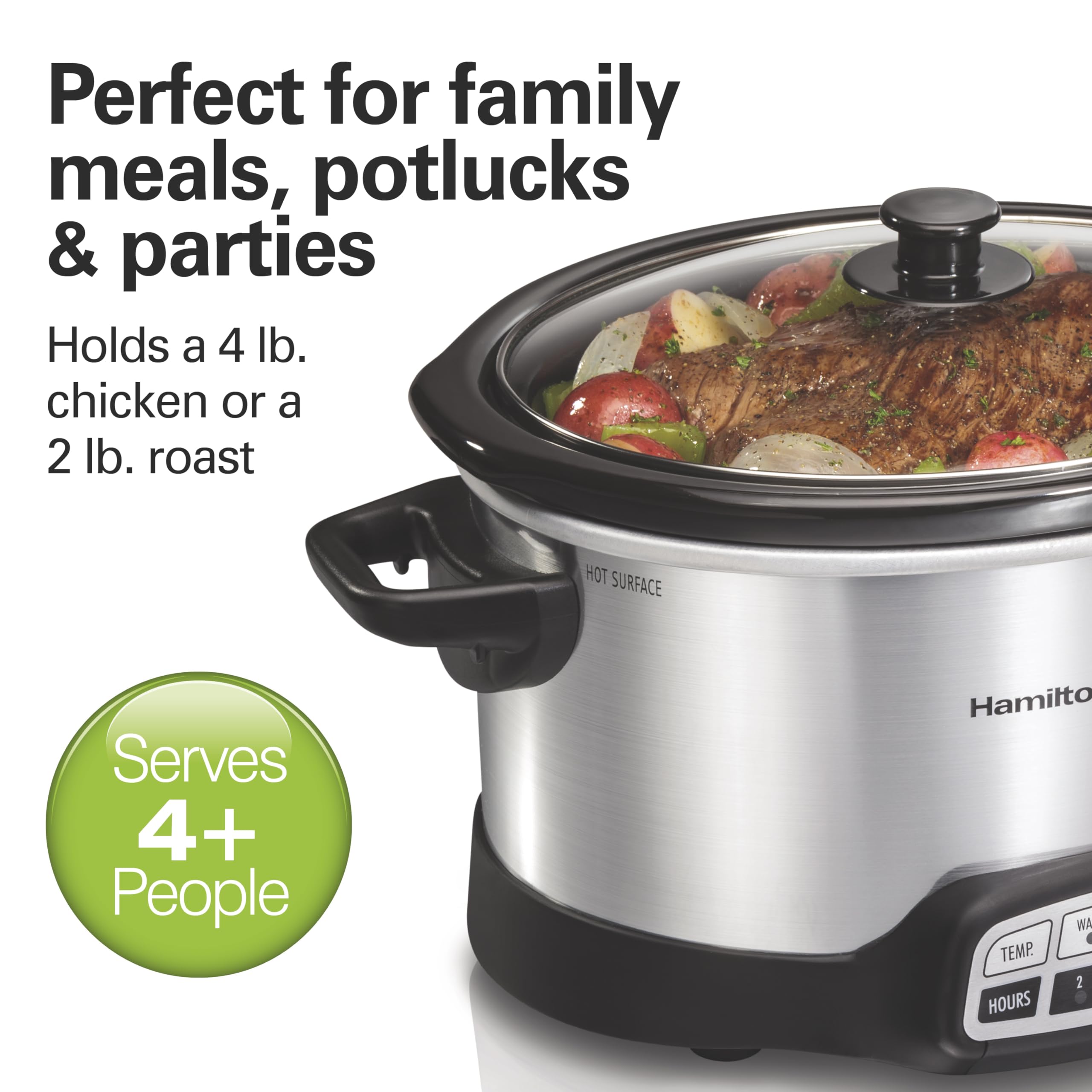 Hamilton Beach Programmable Slow Cooker With Flexible Easy Programming