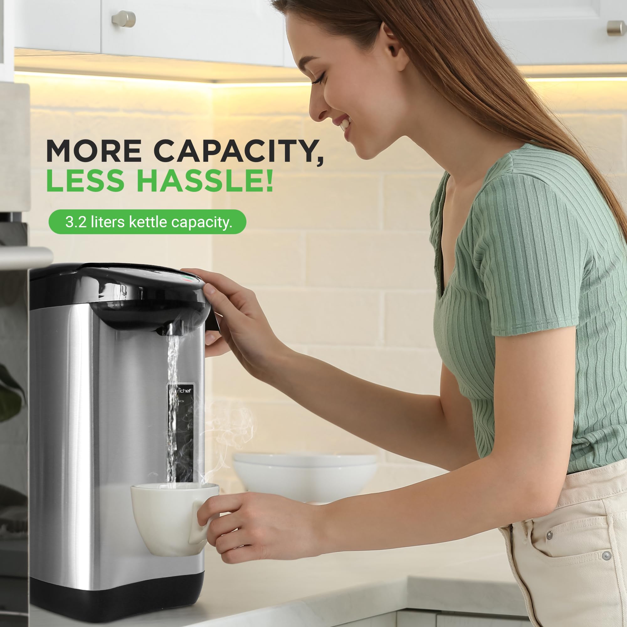 NutriChef Insulated Stainless Steel Hot Water Urn