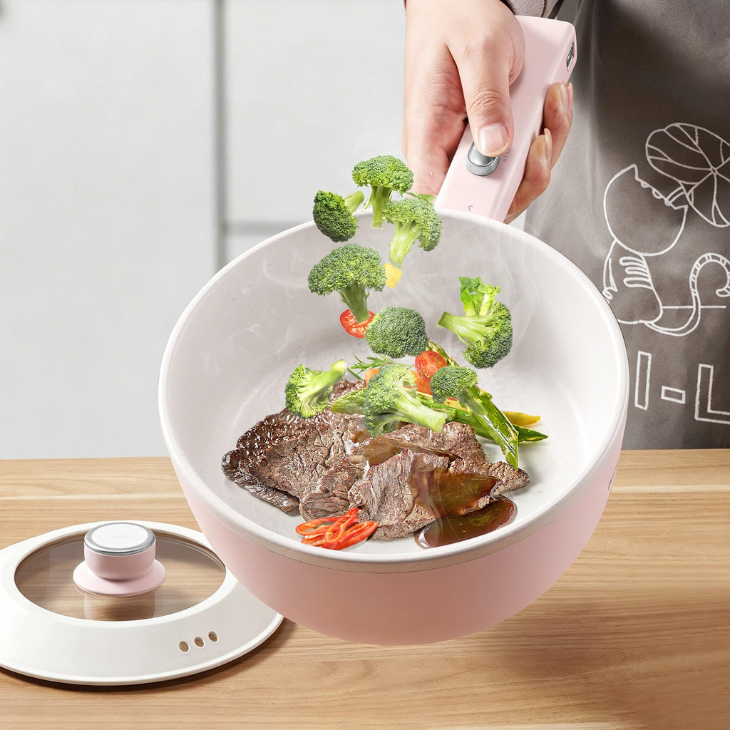 Bear 2L Electric Mini Hot Pot & Rapid Ramen Cooker