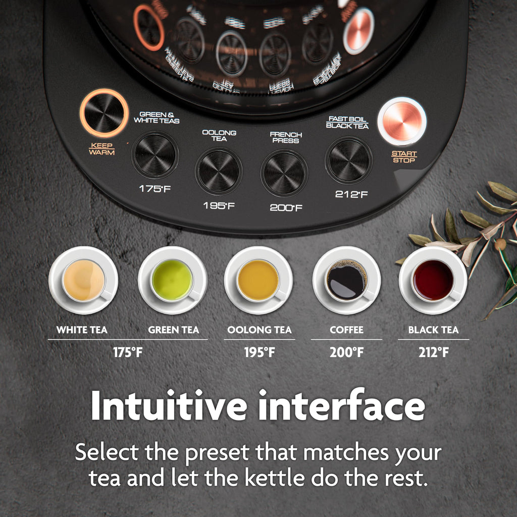Vianté Hot Tea Maker Electric Glass Kettle