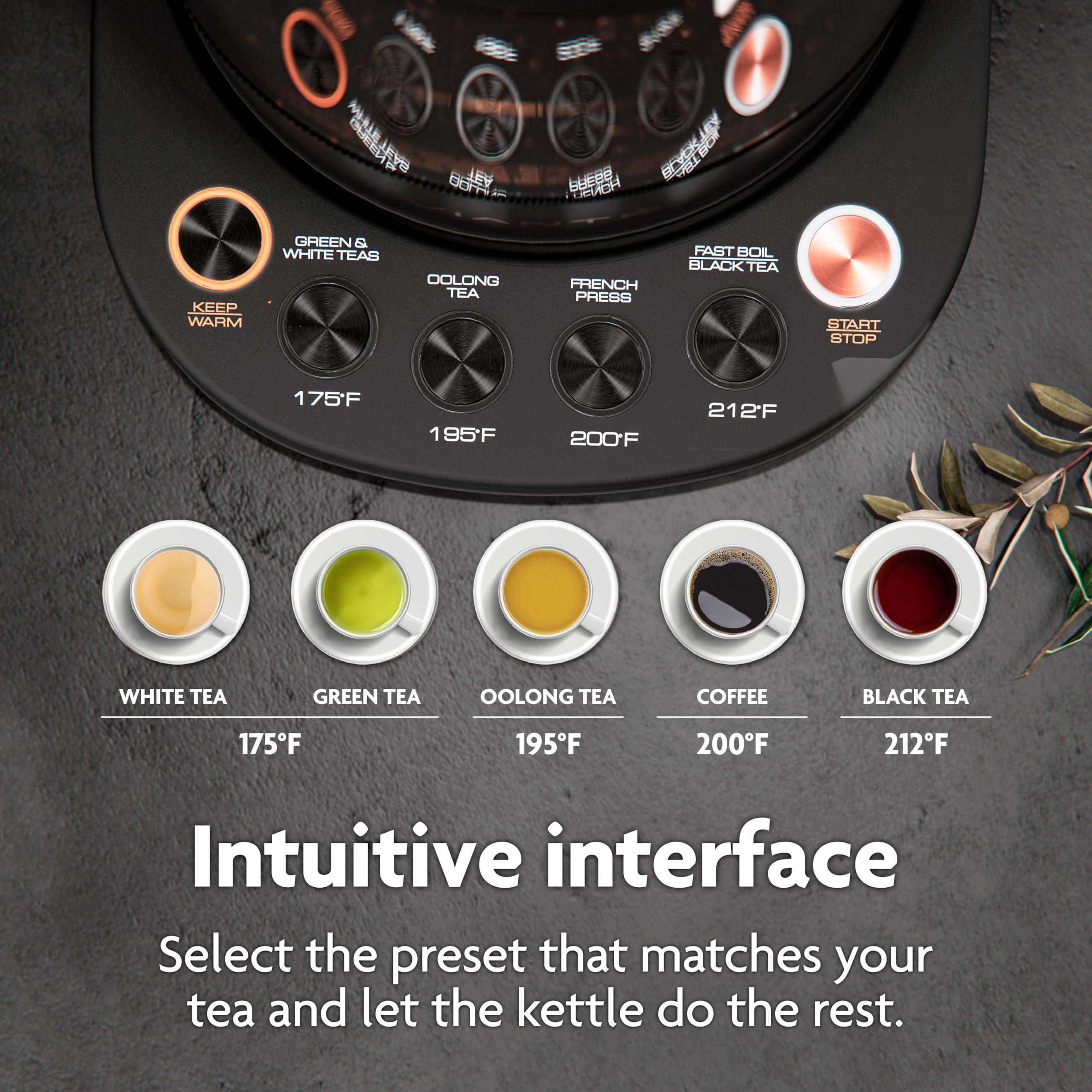 Vianté Hot Tea Maker Electric Glass Kettle