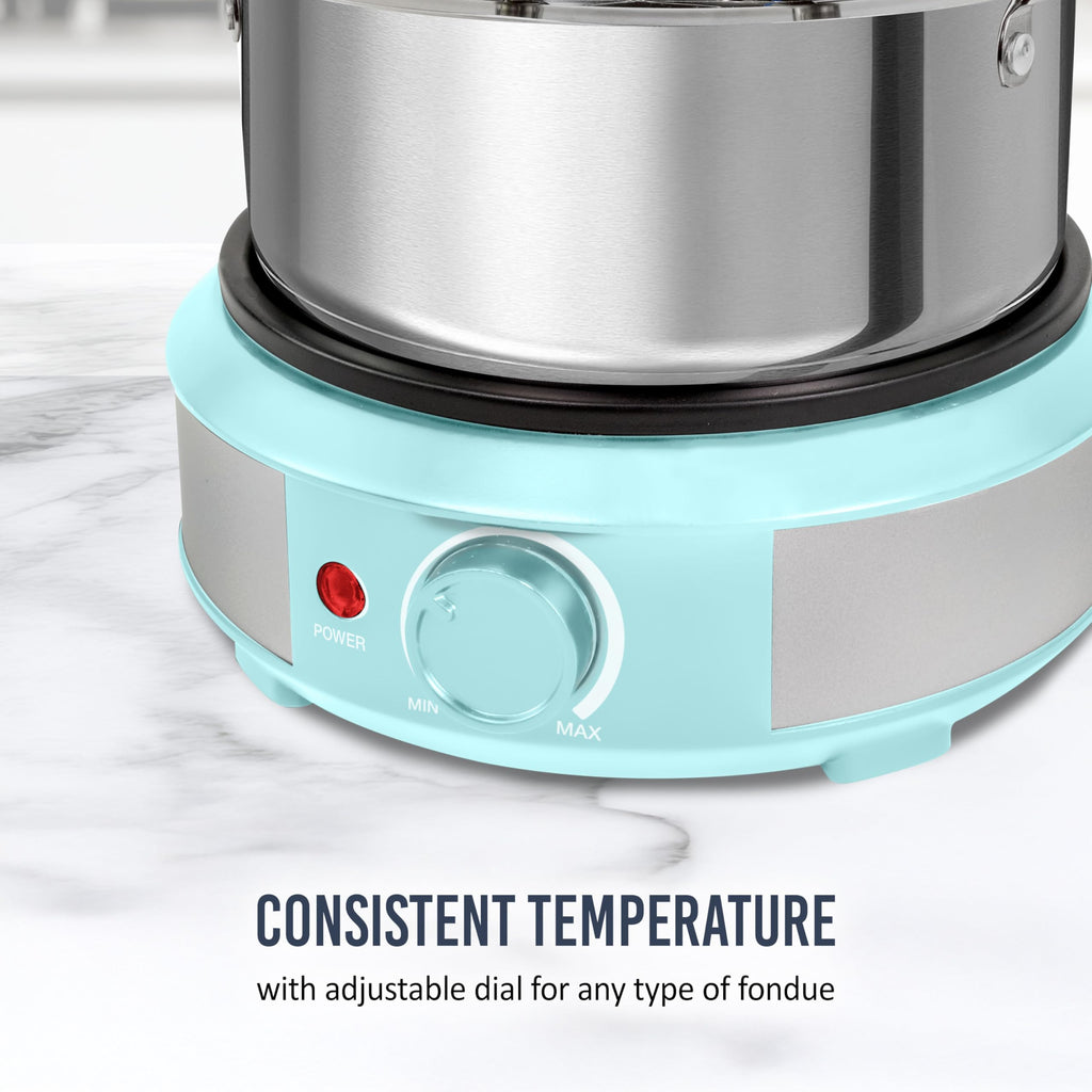 Nostalgia 6-Cup Electric Fondue Pot with Temperature Control