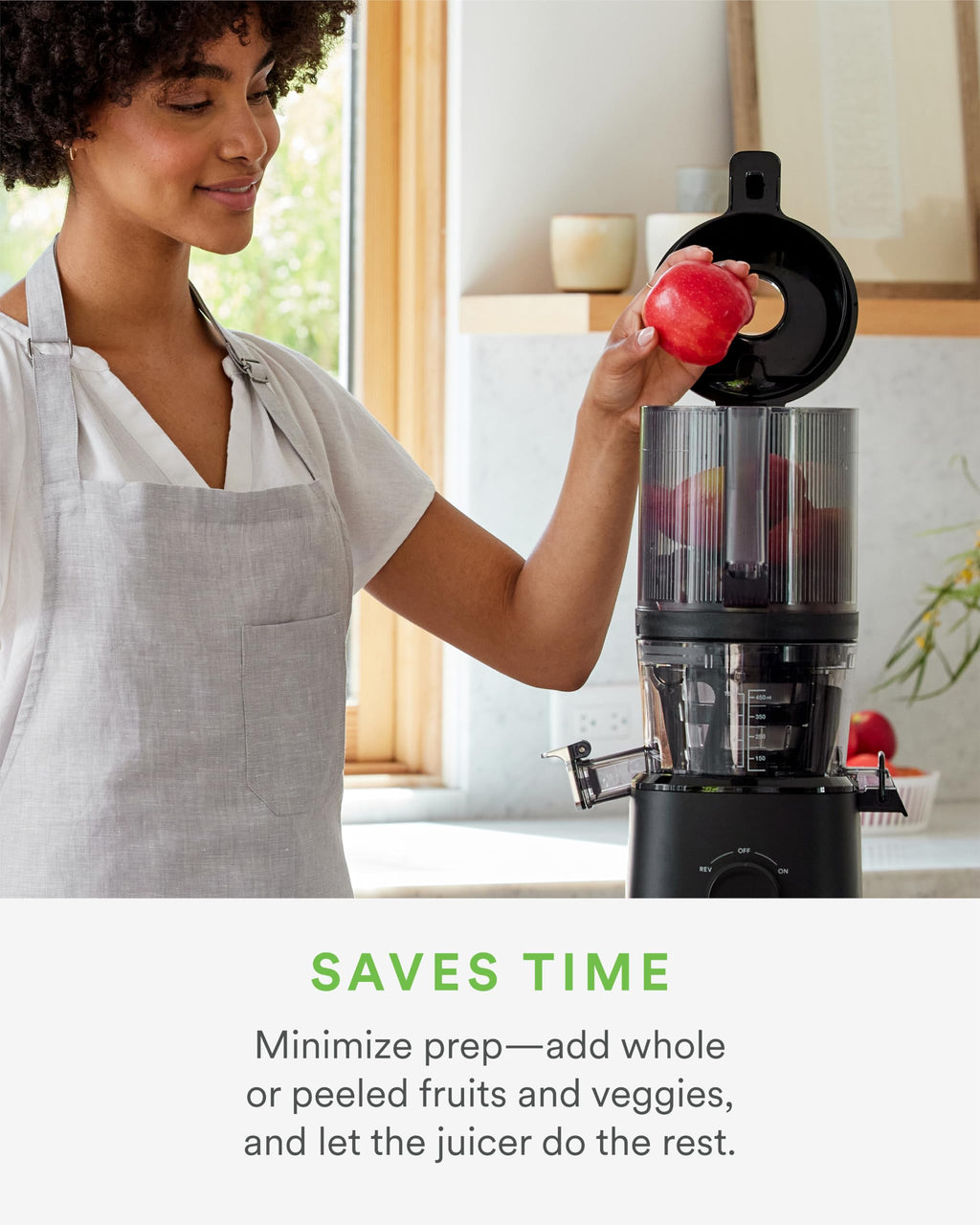 Nama J2 Cold Press Juicer – Self Feeding for Hands-Free Operation with Wide Mouth Hopper for Whole Recipe Loading, Zero Waste Masticating Juicer For More Juice, Less Pulp – Easy Cleanup & Assembly
