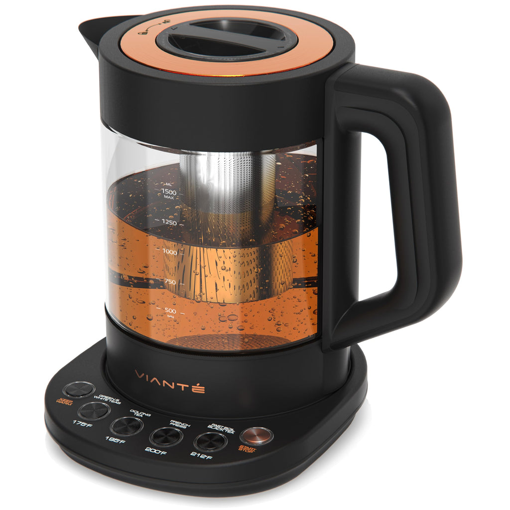 Vianté Hot Tea Maker Electric Glass Kettle