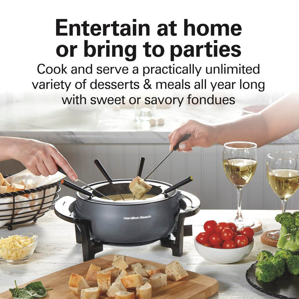 Hamilton Beach Electric Fondue Pot with Temperature Control