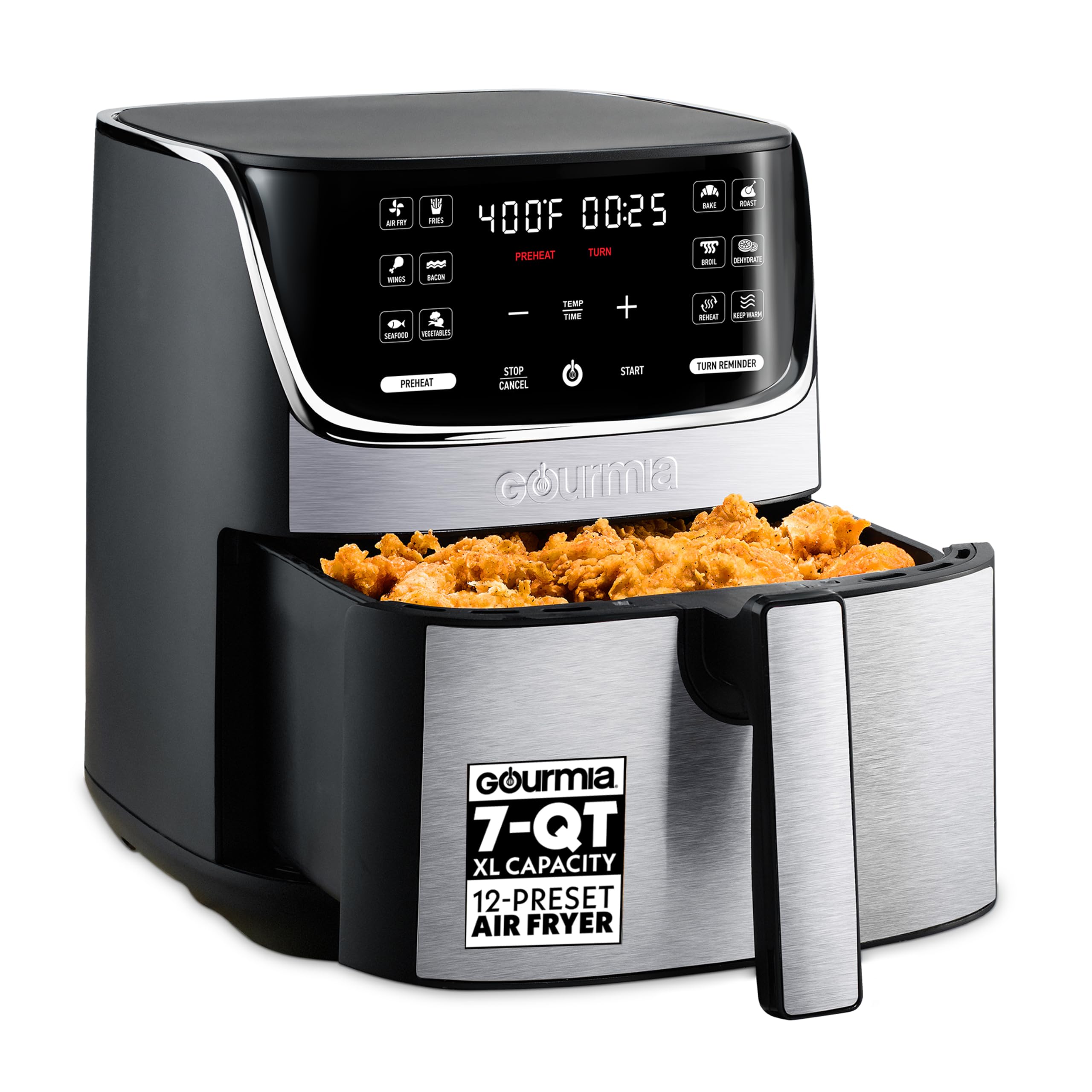 Gourmia 7-Quart Digital Air Fryer with 12 Presets
