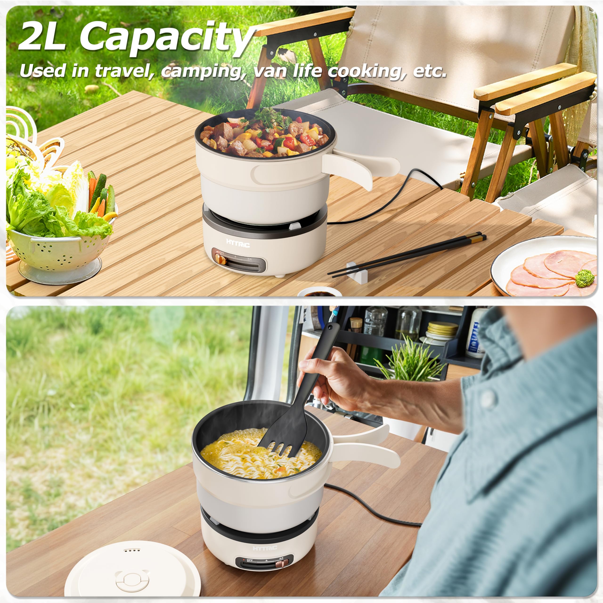 HYTRIC Electric Hot Pot for Cooking & Serving