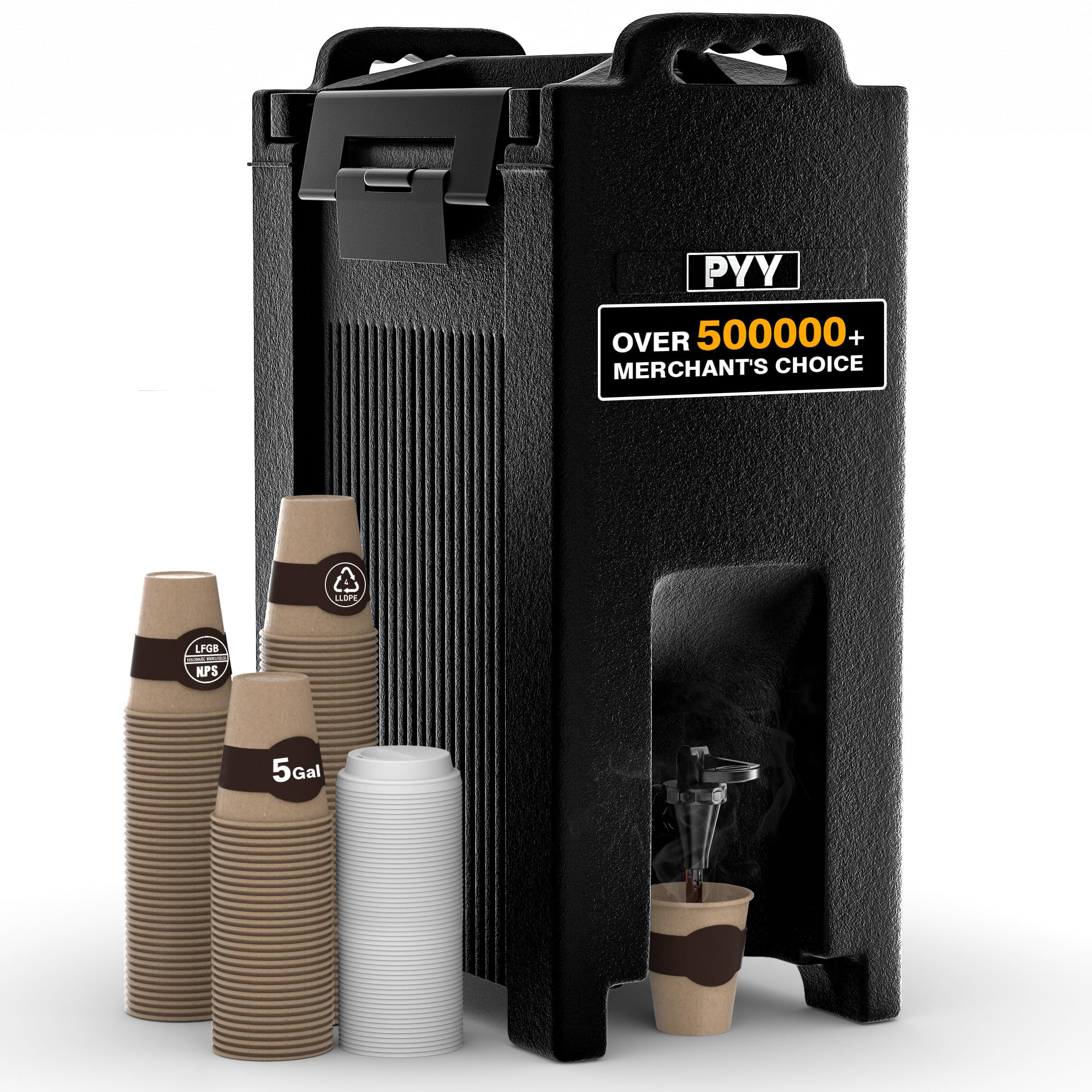 PYY Insulated Hot & Cold Beverage Dispenser with Handles